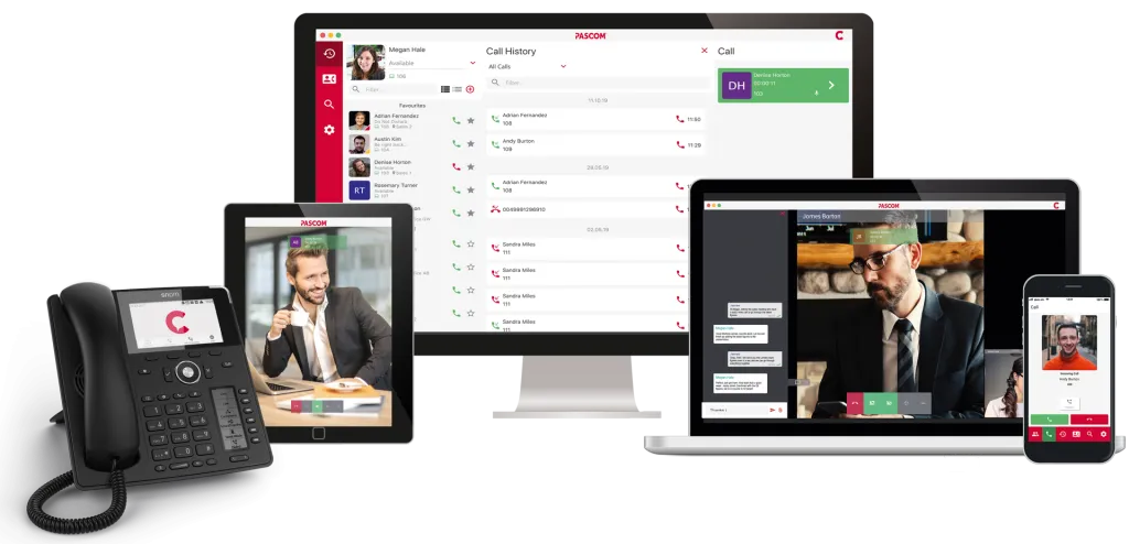 pascom VoIP Apps für Desktop und Mobil